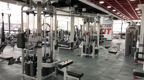 Rehabilitation equipment in the therapy gym